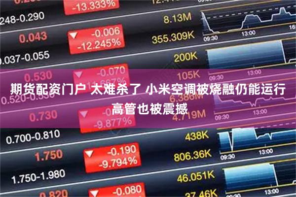 期货配资门户 太难杀了 小米空调被烧融仍能运行 高管也被震撼